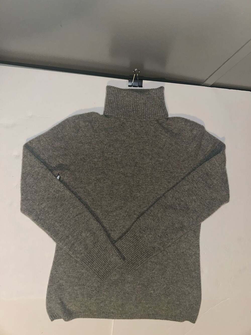 J.Crew 100% Cashmere Gray Turtleneck Sweater Size M